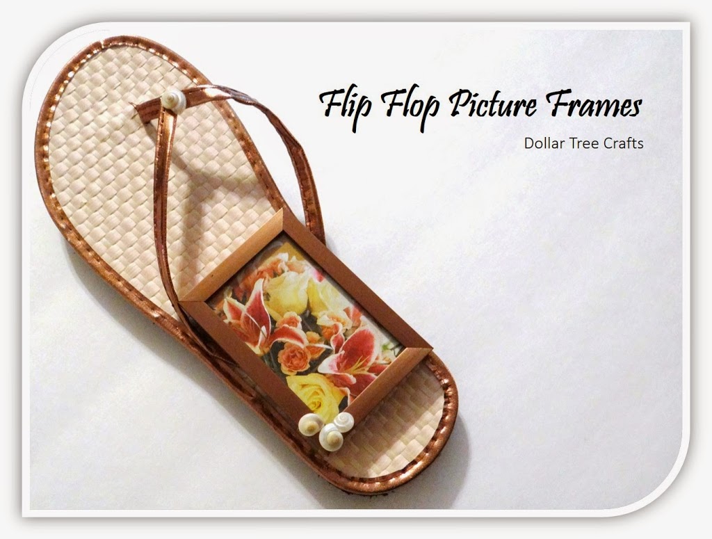 Dollar Tree Crafts Flip Flop Picture Frames DIY Rural Mom