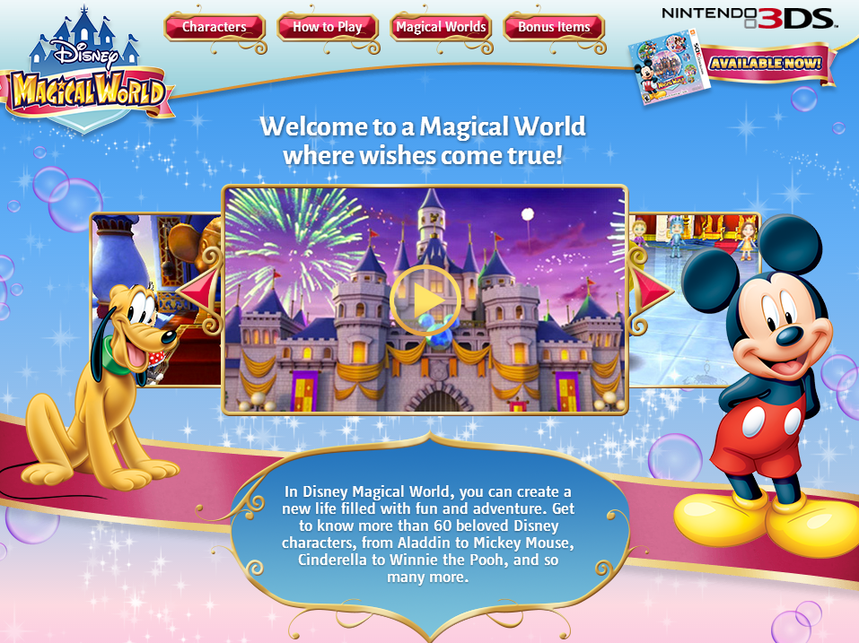 Spellbound by the Disney Magical World for Nintendo 3DS Video Game