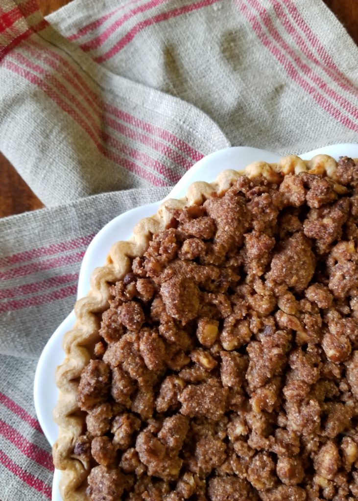 Gourmet Pumpkin Pie Hack: Black Walnut Crumb and Kentucky Bourbon Sugar Sauce