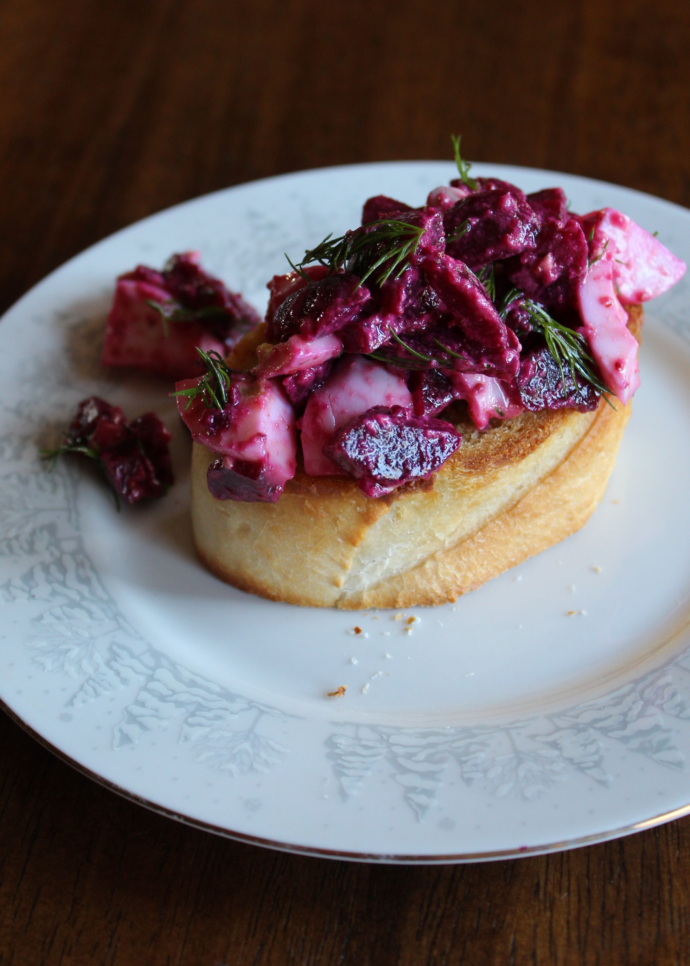 Rural Mom's Farm Fresh Egg Beet Salad Rural Mom