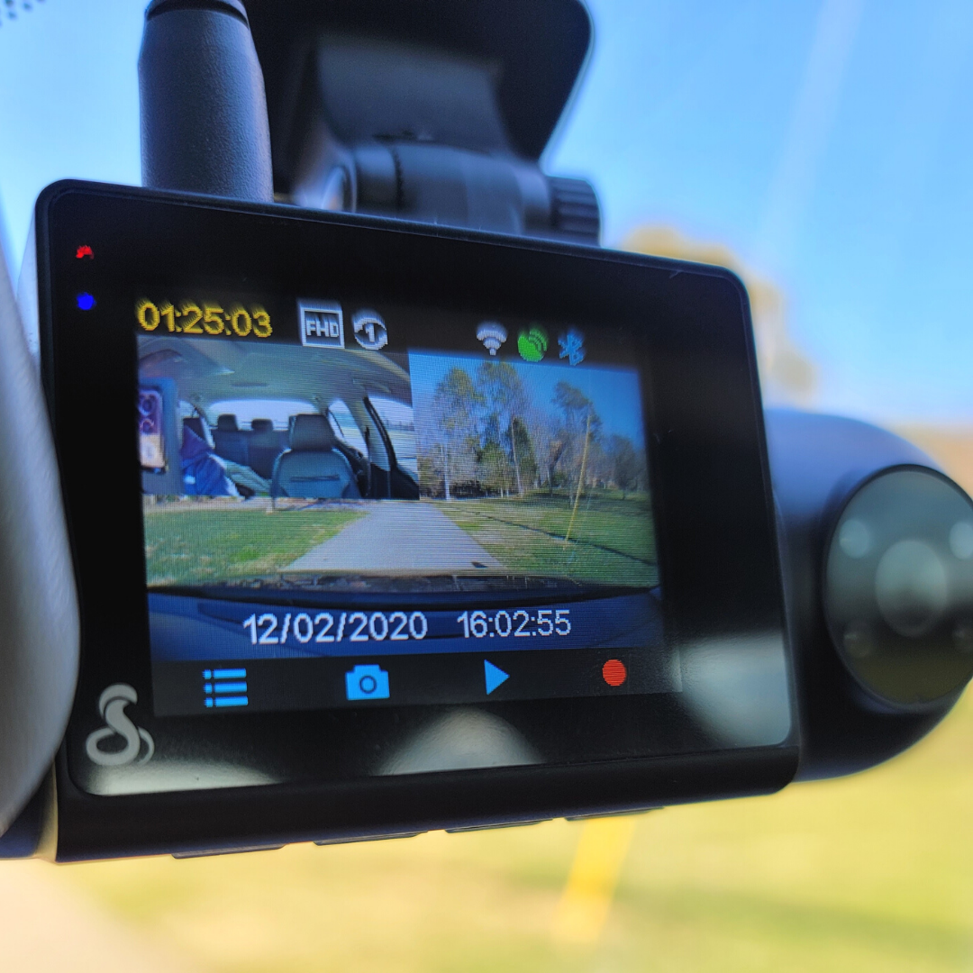 Best Gift for Drivers Cobra SC 201 DualView Smart Dash Cam with