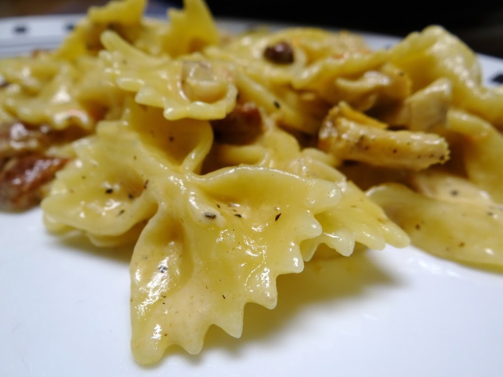 Parmesan Chicken Bowtie Pasta with Sartori Sarvecchio