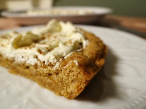 Easy to Bake Giant Pumpkin Pie Cookie with Pumpkin Spiced Cream Cheese Frosting #Recipe