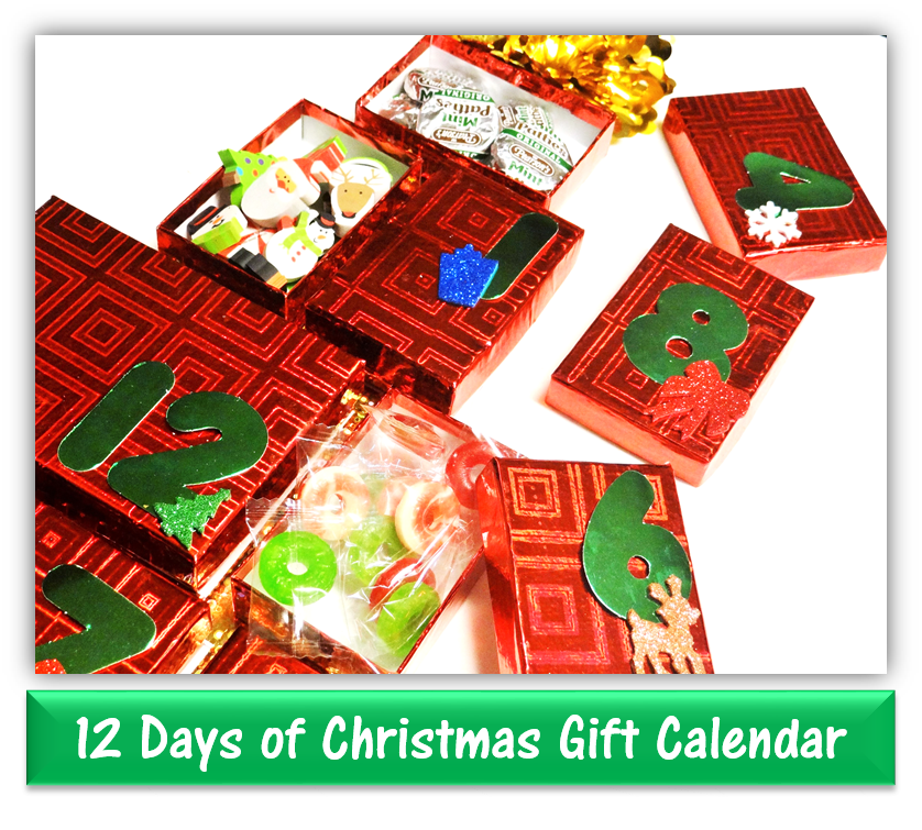 Dollar Tree Craft 12 Days of Christmas Gift Calendar Rural Mom