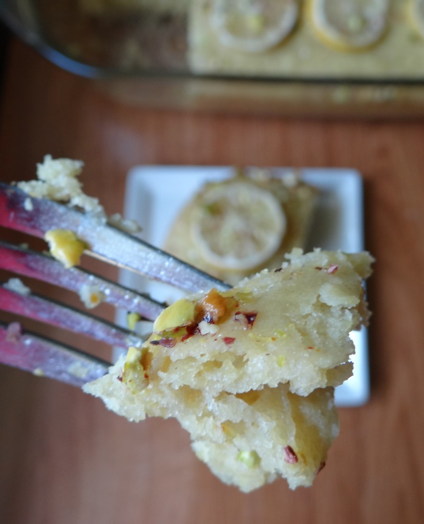 Tofu Lemon Cake with Pistachio Lemon Glaze Rural Mom