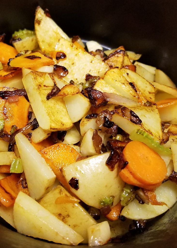 Prepping Tuscan Bread and Vegetable Soup from Sun Basket
