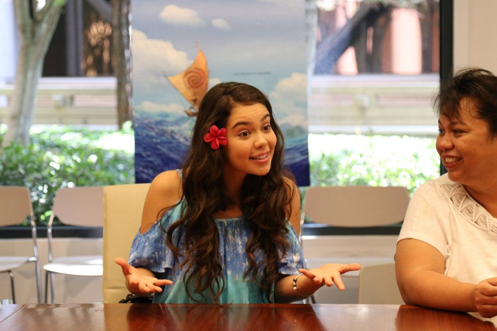 Exclusive Interview with MOANA’s Auli’I Cravalho and her Mom, Puanani ...