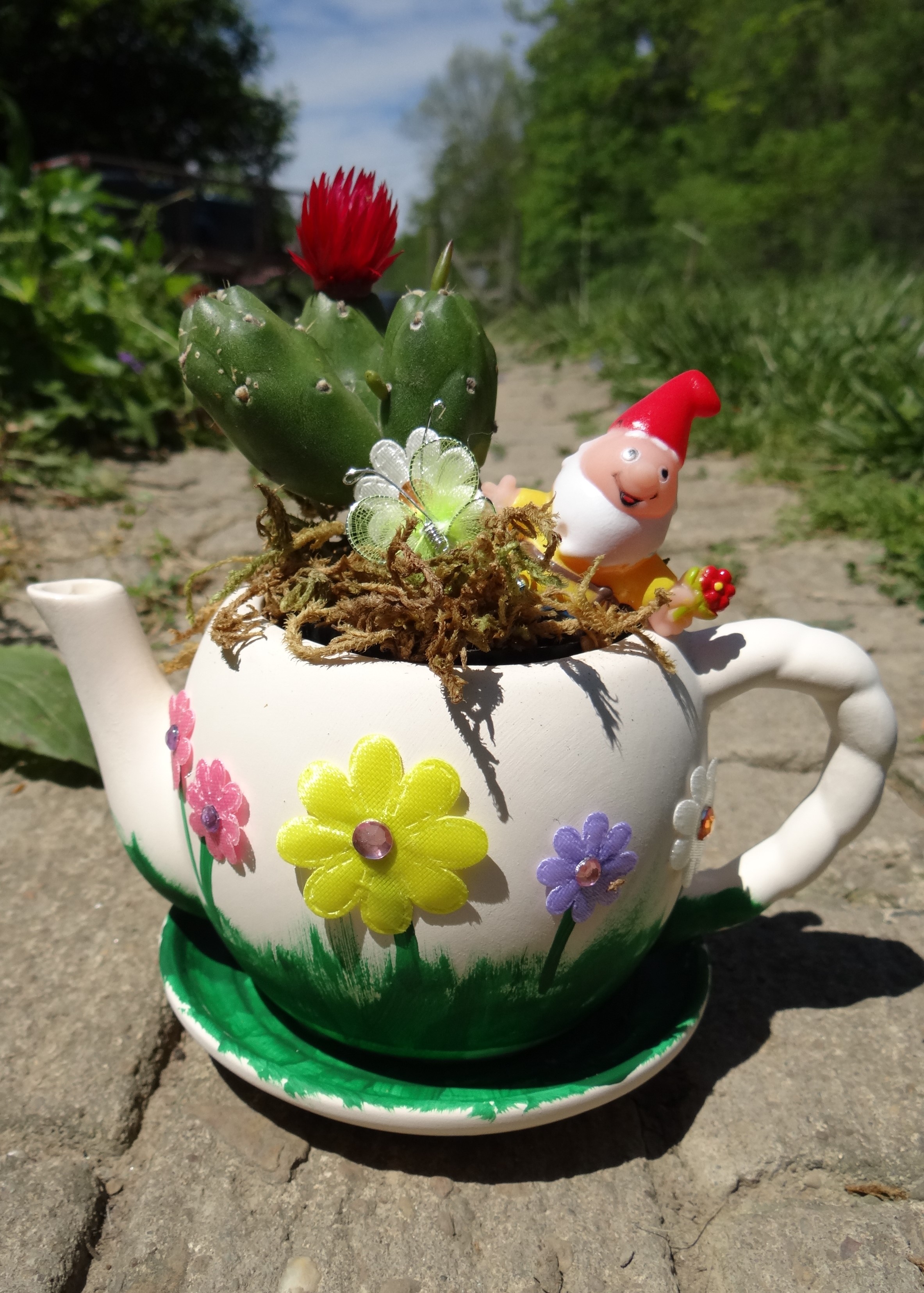 DIY Fairy Garden Tea Pot And Garden Party Ideas Rural Mom