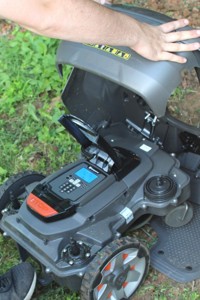 Husqvarna Automower on the Farm Rural Mom