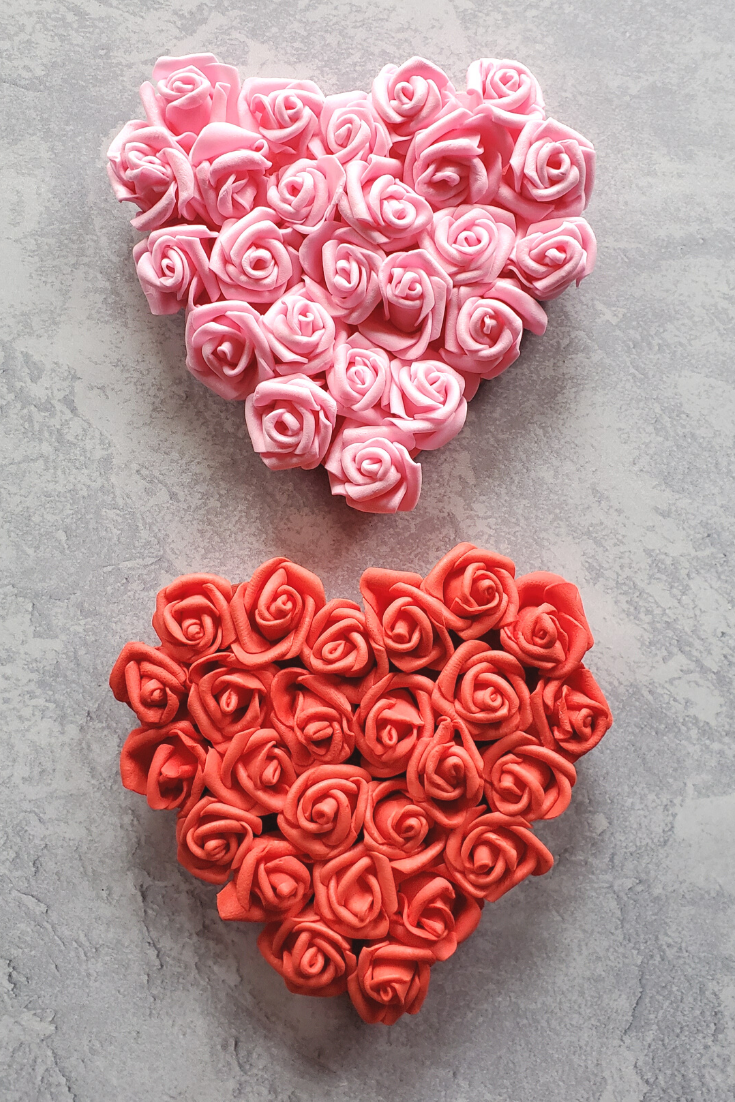 Quick and Easy Valentine's Day Rose Hearts Magnet Craft