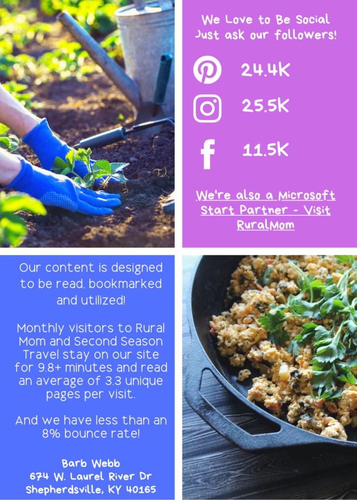Rural Mom Media Kit